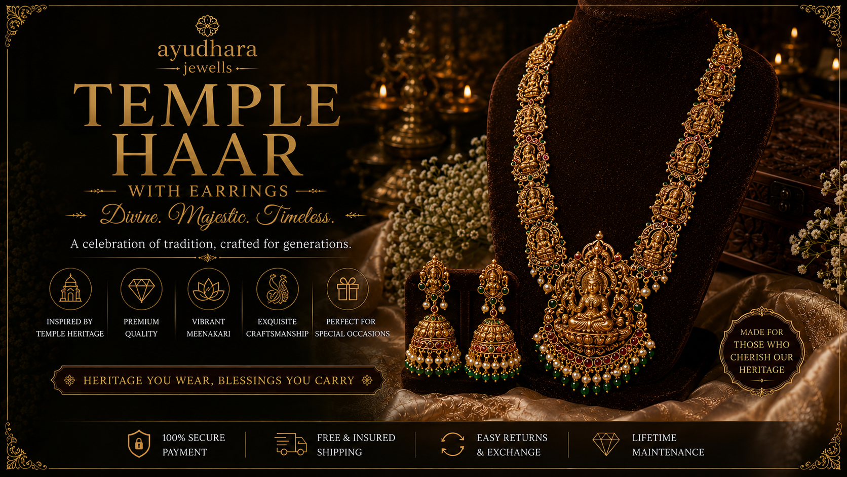 Ayudhara Temple Haar Collection – Divine Heritage in Every Detail