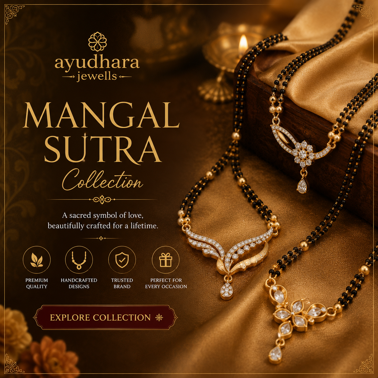 Ayudhara Mangal Sutra Collection – Timeless Love, Crafted in Gold