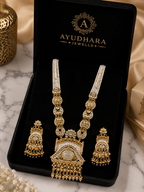 Ayudhara Royal Ivory Pearl Necklace Set