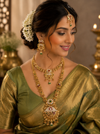 Ayudhara Traditional Antique Long Necklace Set