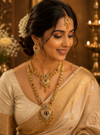 Ayudhara Traditional Antique Long Necklace Set