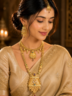 Ayudhara Royal Temple Heritage Necklace Set