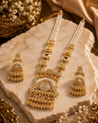 Ayudhara Royal Ivory Pearl Necklace Set