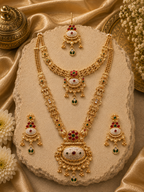 Ayudhara Traditional Antique Long Necklace Set