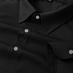 Black Color Pure Cotton Shirt For Men