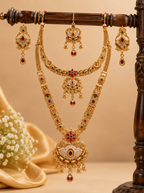 Ayudhara Traditional Antique Long Necklace Set