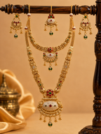 Ayudhara Traditional Antique Long Necklace Set