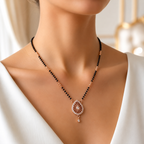American Diamond Mangal Sutra Necklace