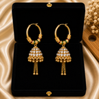American diamond drop earrings for party wear