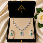 Designer wedding diamond necklace jewellery set