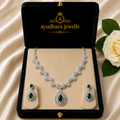 Elegant Diamond Finish Necklace Set