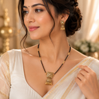 Elegant black bead mangal sutra