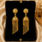 Gold Plated Traditional Jhumka Earrings for Women