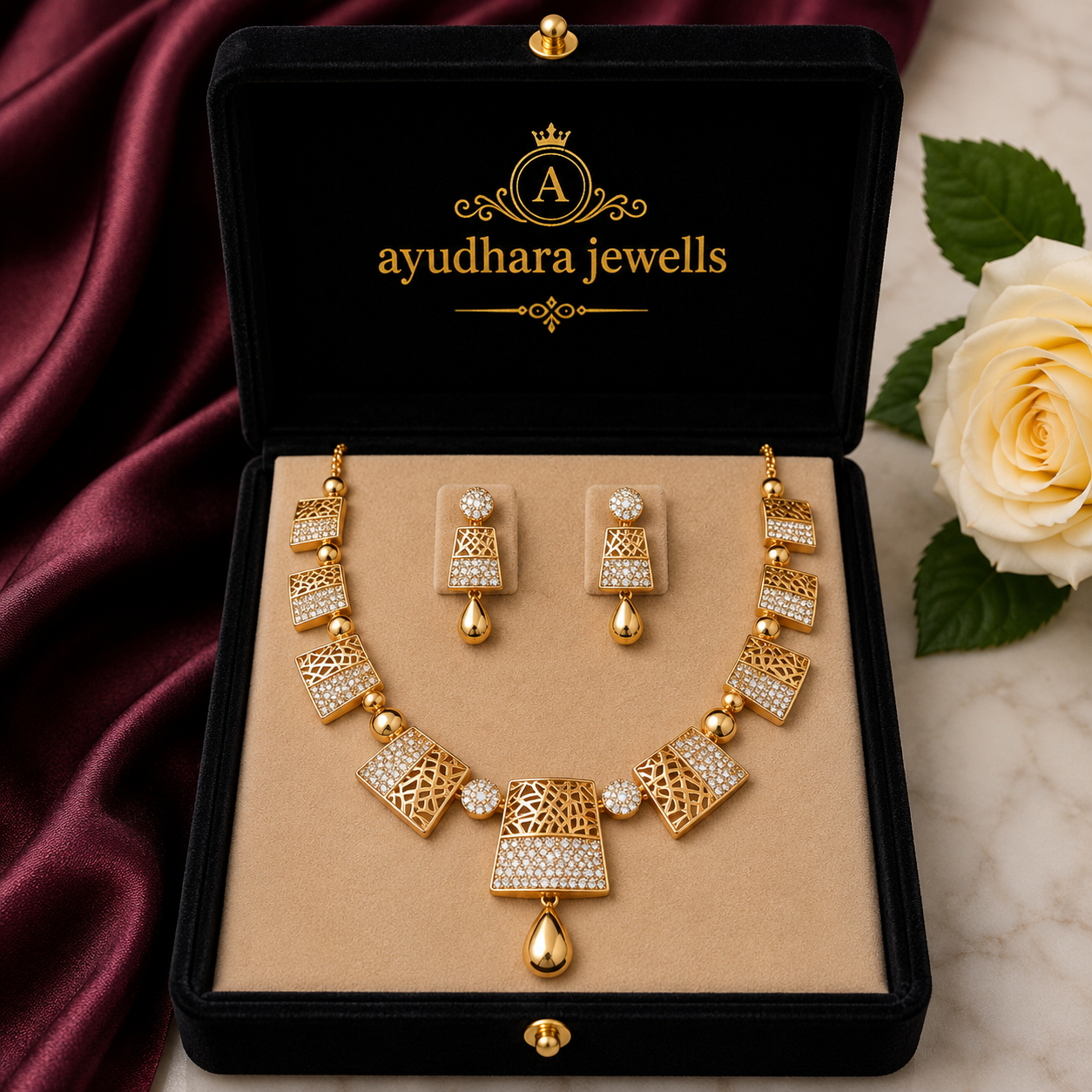 Heavy Wedding Diamond Necklace Collection
