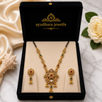 Modern women's mangal sutra necklace