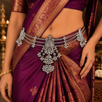 South Indian bridal kamar bandh with traditional finish