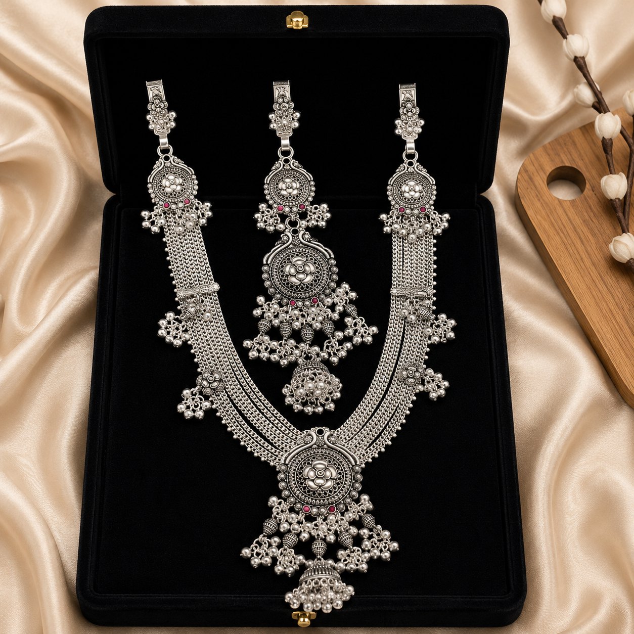 Traditional gold plated bridal kamar bandh waist belt for women