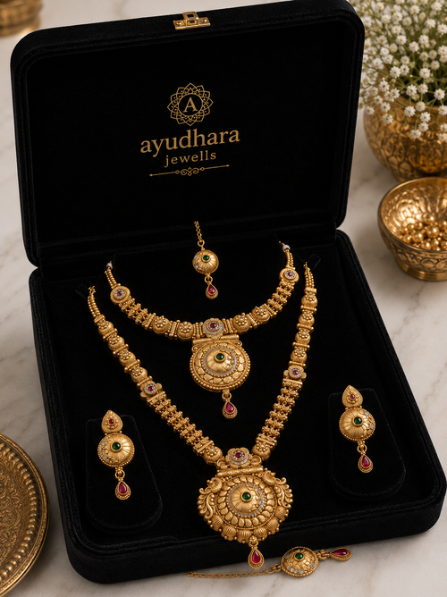 Traditional wedding jewellery haar necklace
