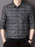 Men’s Premium Grey Check Formal Shirt