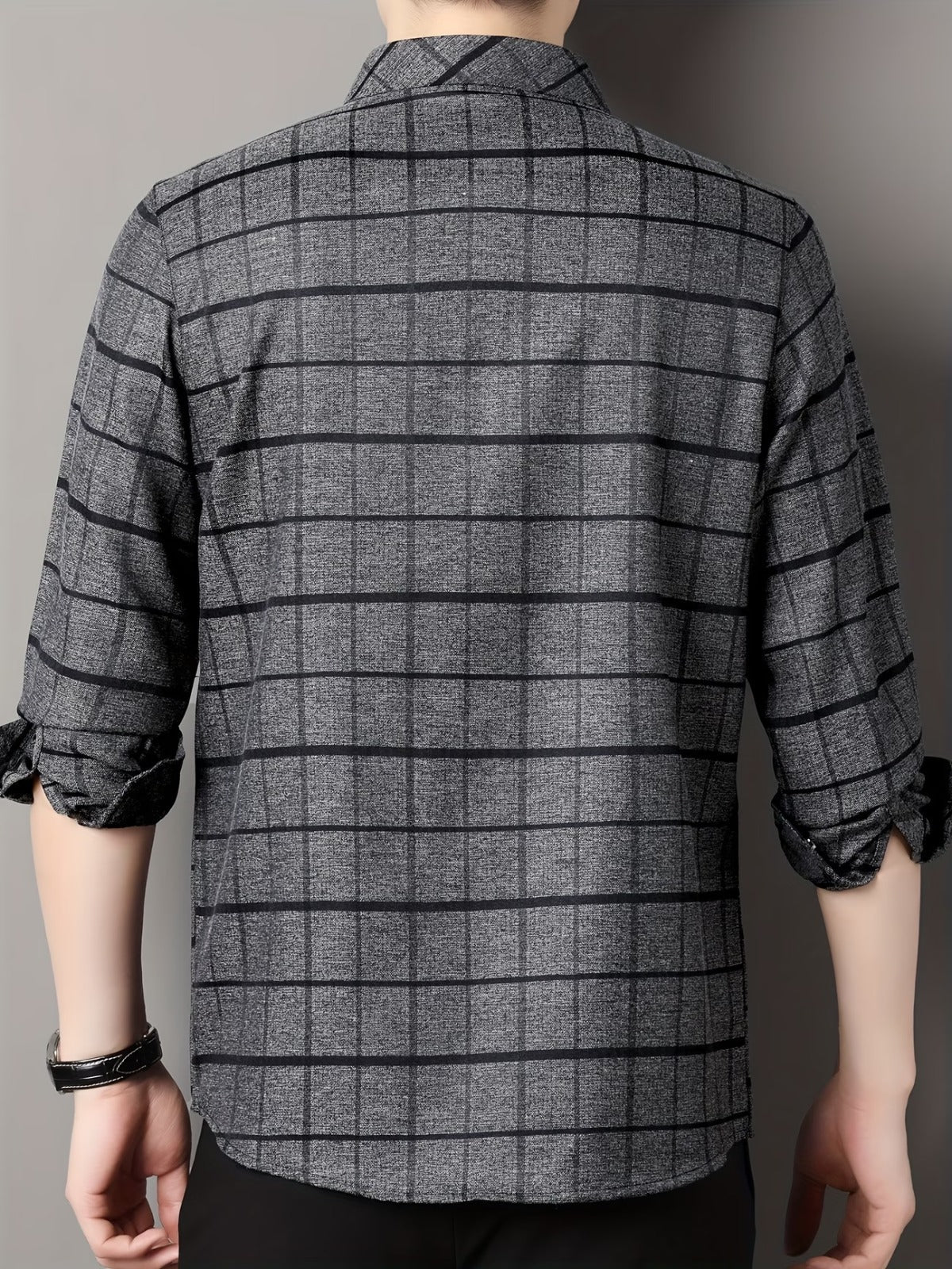 Men’s Premium Grey Check Formal Shirt