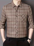 Men’s Premium Brown Check Formal Shirt