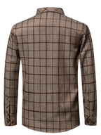 Men’s Premium Brown Check Formal Shirt