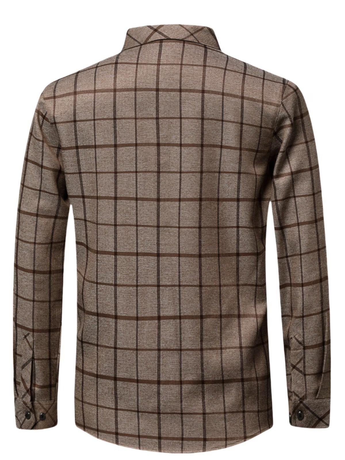 Men’s Premium Brown Check Formal Shirt