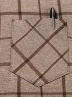 Men’s Premium Brown Check Formal Shirt