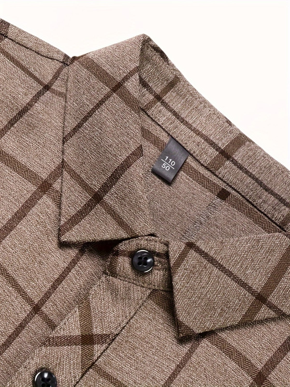 Men’s Premium Brown Check Formal Shirt