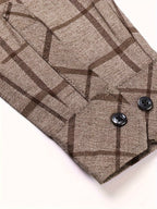 Men’s Premium Brown Check Formal Shirt