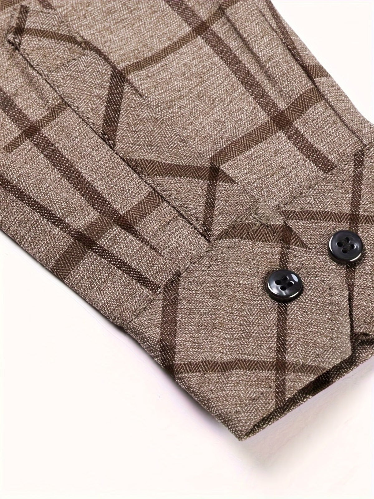 Men’s Premium Brown Check Formal Shirt