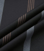 Premium Brown Black Striped Formal Shirt for Men