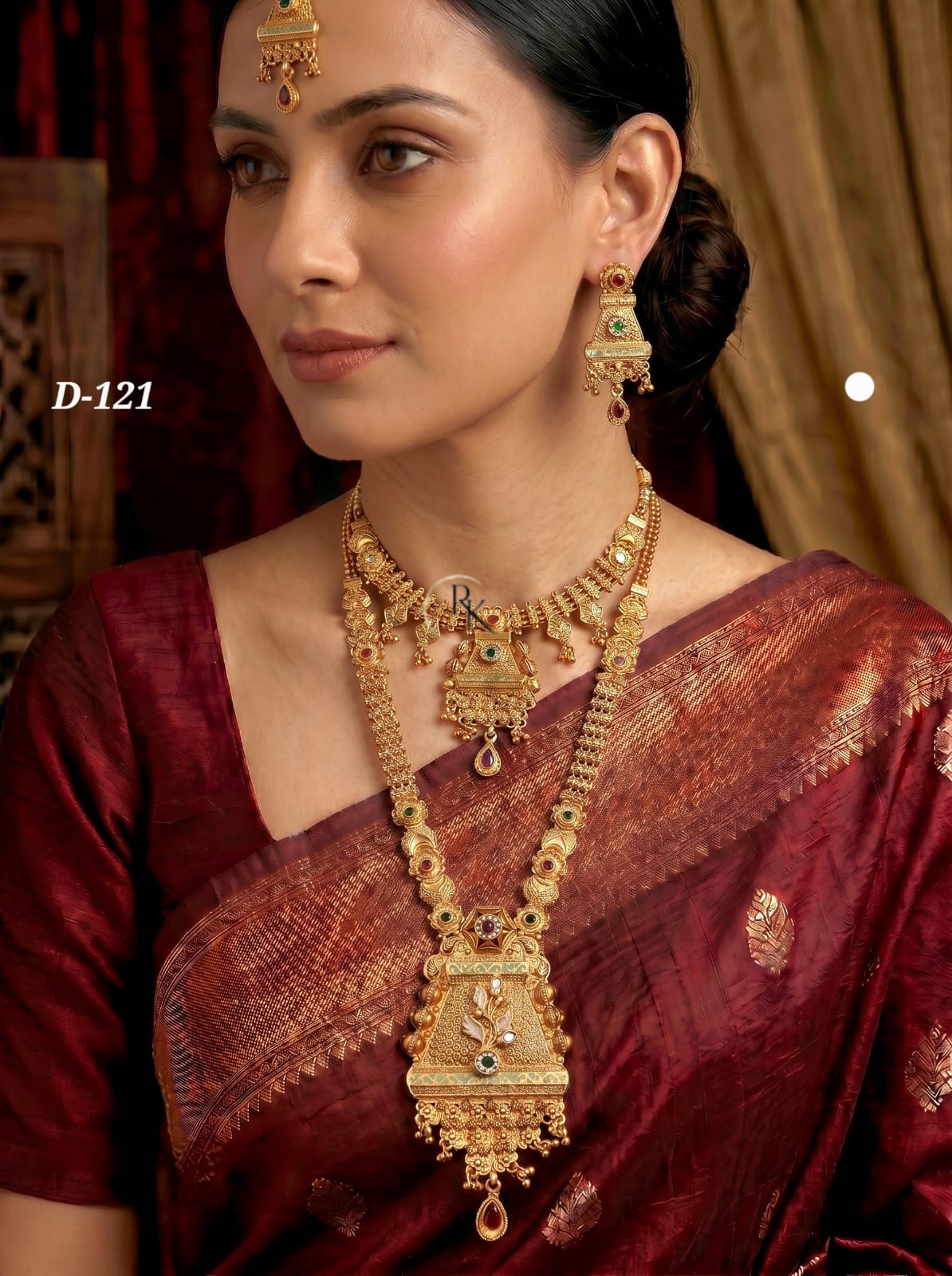Ayudhara Royal Temple Heritage Necklace Set