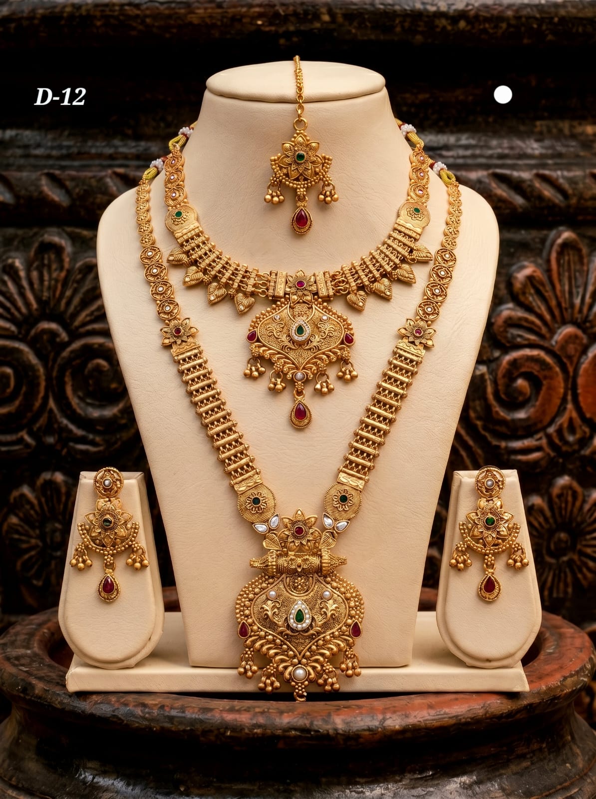 Ayudhara Royal Antique Bridal Necklace Set