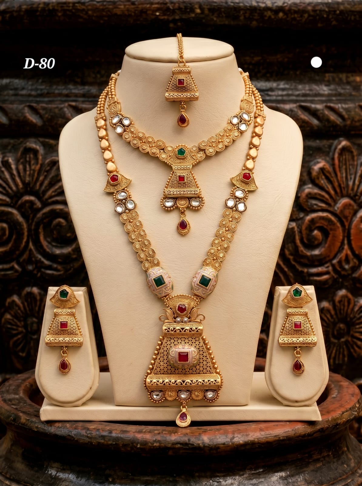 Ayudhara Heritage Dual Layer Necklace Set