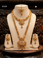 Ayudhara Antique Dual Layer Bridal Necklace Set