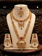 Ayudhara Traditional Antique Long Necklace Set
