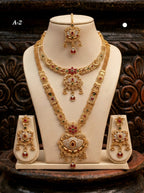 Ayudhara Traditional Antique Long Necklace Set