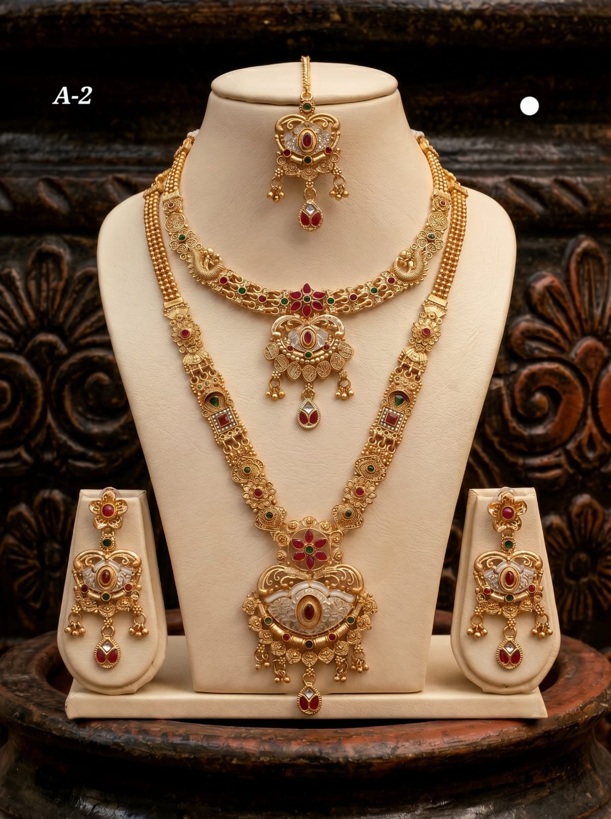 Ayudhara Traditional Antique Long Necklace Set