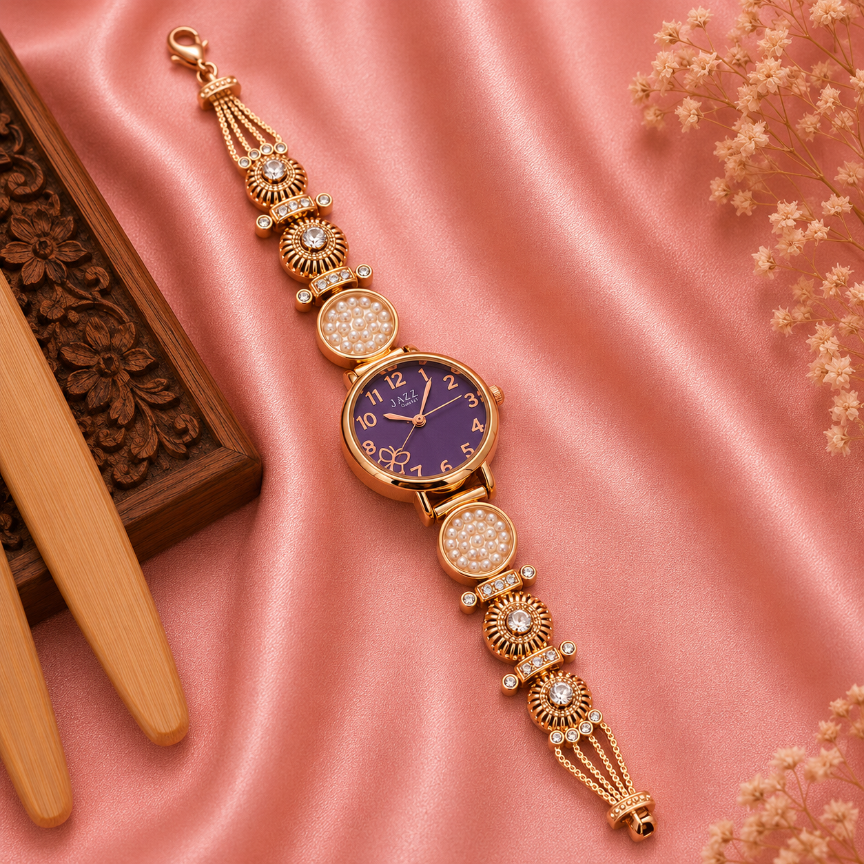 ayudhara watch with pearl